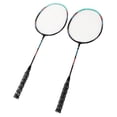 thumbnail image 1 of Badminton Racket, Shuttlecock Rackets Labor Saving Large Sweet Spot  Stability 2PCS With Carrying Bag For Outdoor Training, 1 of 8