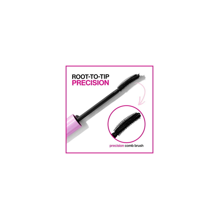 wet n wild, Mega Length Waterproof Mascara, 0.21 fl oz, Very Black
