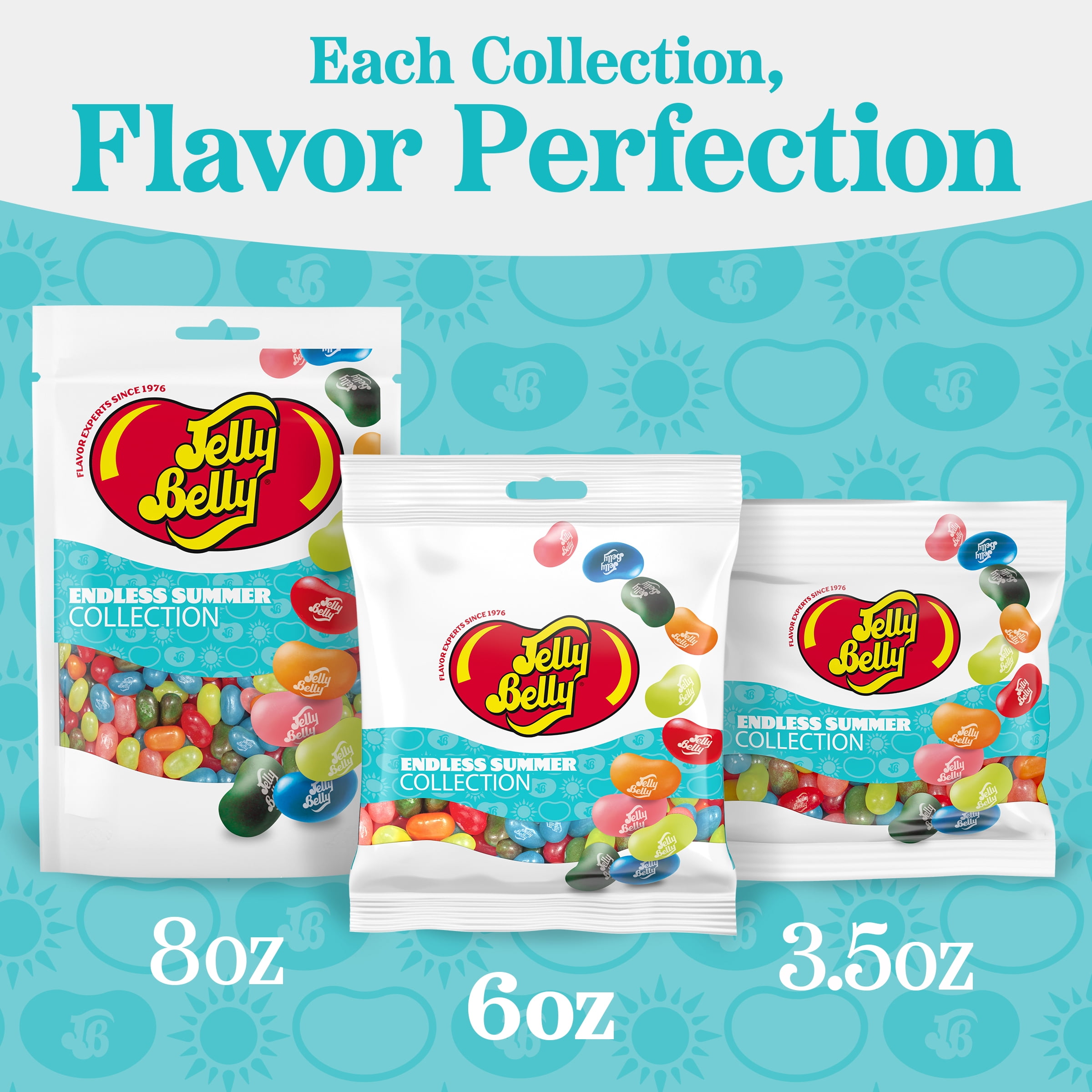 Jelly Belly Endless Summer Jelly Bean Collection - 6 oz Peg Bag, 12-Count Case - Genuine, Official, Straight from the Source