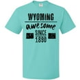 thumbnail image 3 of Inktastic Wyoming Awesome Since 1890 T-Shirt, 3 of 5