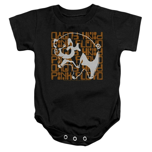 Pink Floyd Pig Infant Baby Romper T-Shirt Black