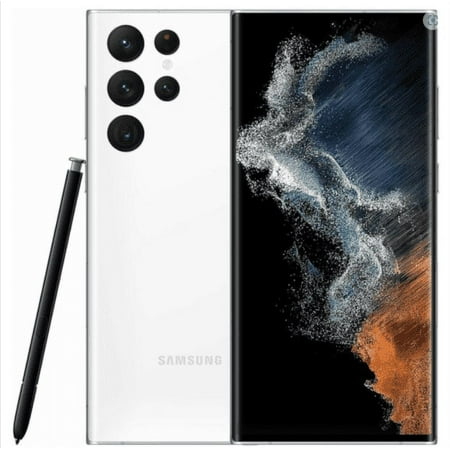 Samsung Galaxy S22 Ultra SM-S9080 256GB 12GB 5G DUAL SIM (Global Model) GSM Factory Unlocked (Phantom White)