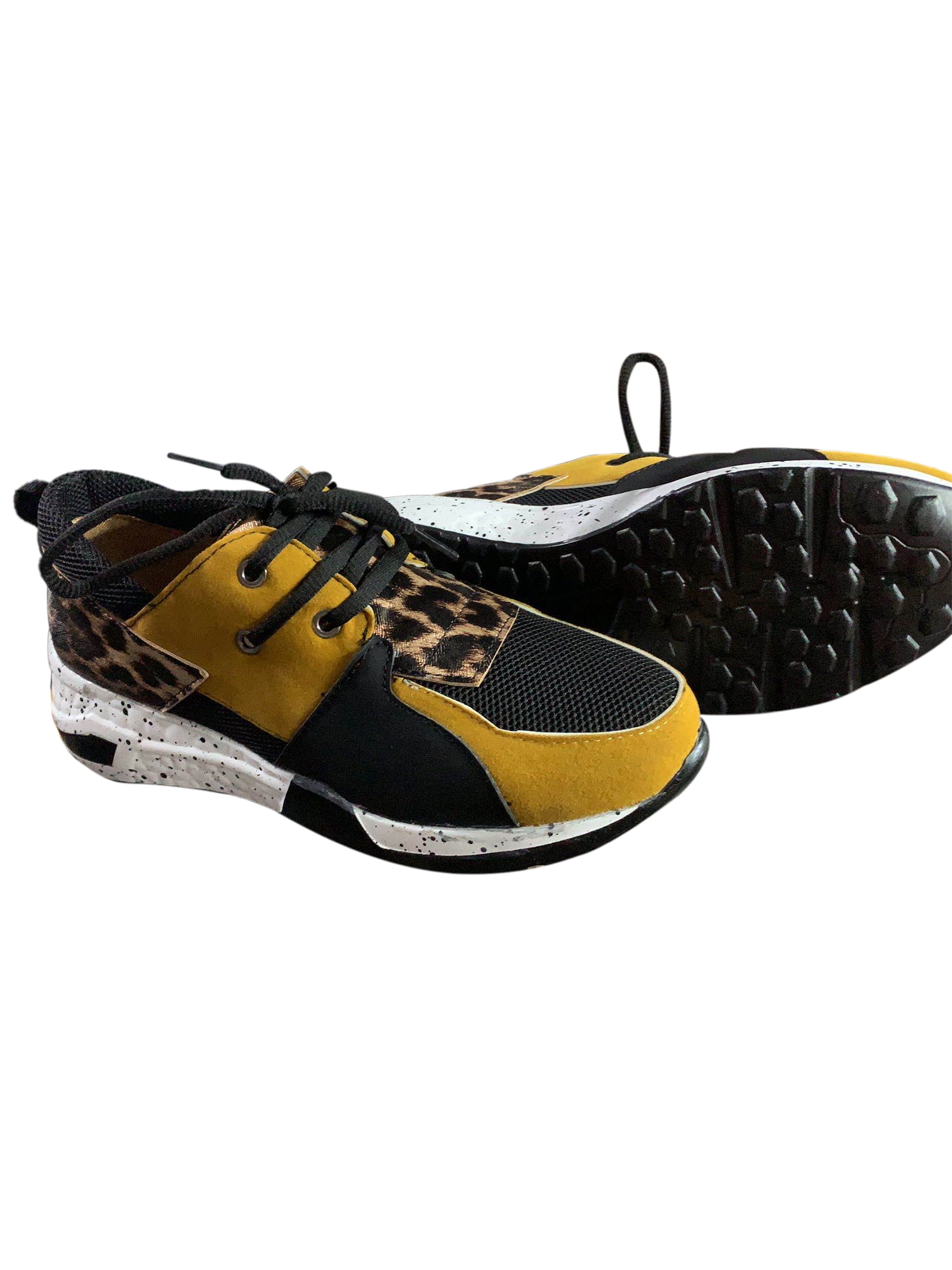 leopard sock trainers