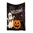 thumbnail image 5 of Halloween Throw Blanket Cute Ghost Pumpkin Double Sided Extra Thick & Soft for Sofa Couch Bed Travel Halloween Decorations by MPOISVA, 5 of 8