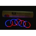 thumbnail image 5 of DirectGlow 200ct Bicolor Blue/Red Glow Stick Bracelets Glow in The Dark Party Favors, 5 of 8