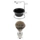 thumbnail image 1 of Brocha de Afeitar para de Hombres + Tazas de Crema Jabón + Soporte de material acero jinwen Brocha de afeitar, 1 of 6