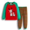 thumbnail image 1 of Pijamas de algodón para niños y niñas, ropa interior de Navidad, traje para el hogar, ropa de dormir para fiesta, novedad, 1 of 4