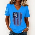 thumbnail image 2 of 250 Anniversary USA Tshirt Women USA 250th Anniversary Shirts Patriotic American Flag Tops 1776-2026 Shirt for 4th of July, 2 of 4