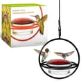 thumbnail image 7 of Mosaic Birds Recycled Glass and Metal Hummingbird Feeder for Outdoors - Hanging Bird Decor for Gardens - Black, 7 of 7