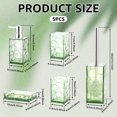 thumbnail image 2 of Dznils 5-Piece Bathroom Accessories Sets, Acrylic Bathroom Decor Set, Green, 2 of 11
