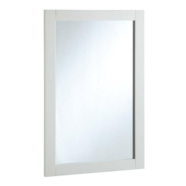 20 in. Vanity Mirror, White