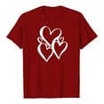 thumbnail image 6 of Fewfanhot Women Clothing Love Shirt Causl Loose Short Sleeve Letter Heart Graphic Tee Summer Tops, 6 of 6