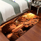 thumbnail image 4 of Alfombrilla de baño de estilo nórdico de Eddie Munson de Stranger Things, alfombrillas para el baño y el inodoro, alfombrilla de bienvenida para el dormitorio, 4 of 5