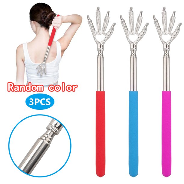 3 Pack Telescoping Back Scratcher Extendable Telescopic Back