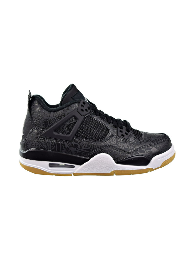 Air Jordan 4 Retro SE (GS) Big Kids Shoes Black/White Gum/Light ci2970-001 - Walmart.com