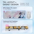 thumbnail image 4 of Teclado gamer Redragon K728 PRO SE 80% inalámbrico de 87 teclas, 4 of 9