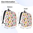 thumbnail image 2 of Easygdp Colorful Donuts Mochila de Lona Resistente para Laptop, Compatible con Laptops de 15 a 17 pulgadas, Ideal para Escuela, Trabajo y Viajes-Medium, 2 of 5