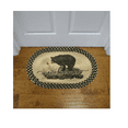 thumbnail image 3 of Rivers Edge Products Bear and Butterfly Braided Rug, 26 Inch Oval Shaped Indoor Area Rug, Use for Bedroom Rug or Kitchen Rug, Circle Rug, Round Rug, Oval Rug, Cabin Decor, Bear Butterfly Watching, 3 of 3