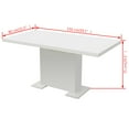 thumbnail image 7 of vidaXL Extendable Dining Table Kitchen Dining Room Breakfast Dinner Table, 7 of 7