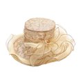 thumbnail image 2 of Women Organza Fascinator Lady Cocktail Tea Party Church Wedding Bridal Flower Hat, 2 of 6