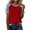 ZA-Red-wiyuqeen denim shirts, variant on Wiyuqeen Lightweight Denim Shirt Women Crew Neck Raglan Short Sleeve Patchwork Tops Casual Color Block Shirts Camisa Jeans Para Mujer