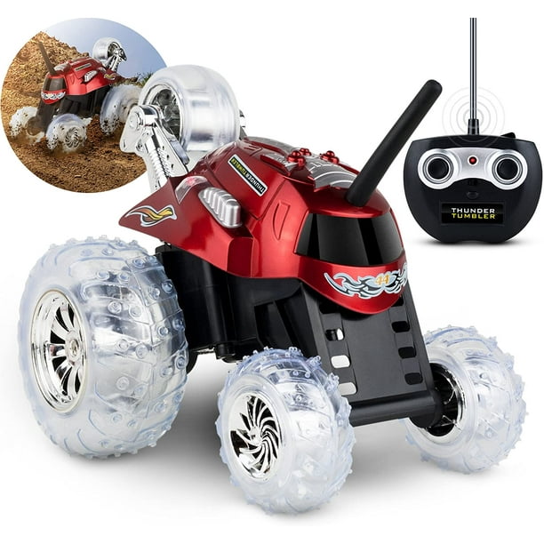Sharper Image Thunder Tumbler Toy Remote Controlled Car for Kids with 5th Wheel for Flips and