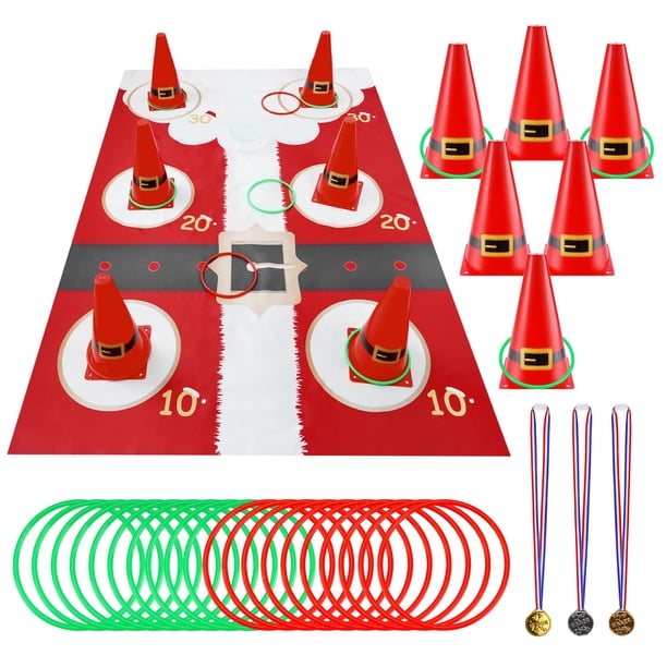 Juego de Lanzamiento de Aros Vynium Carnaval Navideño 30 piezas para Adultos