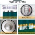 thumbnail image 2 of Green Bay Tumbler Cup - Green Bay Gifts for Men - 40 OZ Insulated Stainless Steel Coffee Travel Mug with Lid and Straw, 2 of 6
