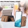 thumbnail image 3 of for Samsung Galaxy S22 Plus Wallet Case, Crossbody Phone Purse with Card Holder for Women, Zipper PU Leather Carrying Cover Gift with Shoulder Strap Kickstand Anti-drop for S22 Plus - Brown, 3 of 10