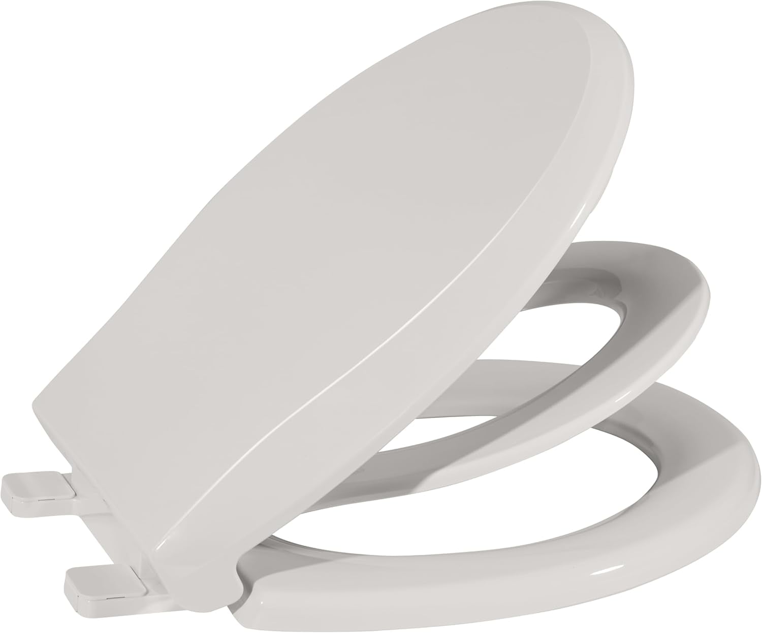 Toilet Seat With Toddler Seat Built In, Round Toilet Seat for Potty Training, Fits Both Adults and Children, Slow Close and Magnetic Closure - Ideal for Family Bathroom(Round Biscuit)17''