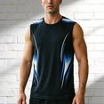 thumbnail image 2 of XFeng Men's Sleeveless Athletic Tank Top, Quick Dry Sports Workout Shirt, 2 of 4