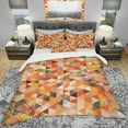 thumbnail image 2 of Designart 'Abstract Triangle' Modern Bedding Set - Duvet Cover & Shams, 2 of 4