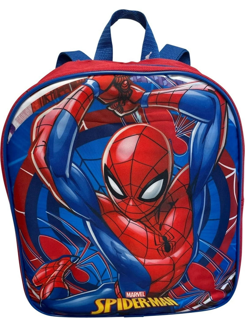12 inch mini backpack Ruz Spider-man Toddle Boy 12 Inch Mini Backpack (Red-Blue)
