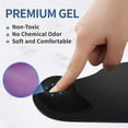 thumbnail image 4 of mlkhfap Mouse Pad with Gel Wrist Rest, Non-Slip PU Base, Ergonomic Design Relief Carpal Tunnel Pain, Memory Foam Mouse Pad for Computer Desk, Azure, 4 of 8