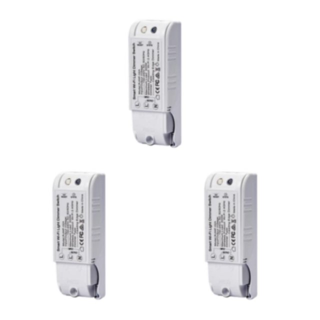tredstone Smart DIY Dimmer Module Light Switch Wireless Controller Home Automation and Voice Control Wifi Dimmer Switch 110-240V 3Set