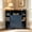 6 + Blue+Brown + Primary Living Space + Wood + Engineered Hardwood + With Doors + MDF+LVL, variant on Corner Cabinet, Corner Storage Shelf with USB Ports and Outlets Industrial Organizer for Small Space Wooden 6-Cubby Bookshelf for Study, Playroom, Living Room