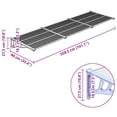 thumbnail image 2 of vidaXL Door Canopy Porch Awning Outdoor Gray and Transparent Polycarbonate, 2 of 5