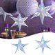 thumbnail image 4 of Nvzi piezas de adorno navideño de estrella de seis puntas, decoración navideña iridiscente para árboles de Navidad, decoraciones navideñas para fiestas de bodas, 15,7 pulgadas, 4 of 4