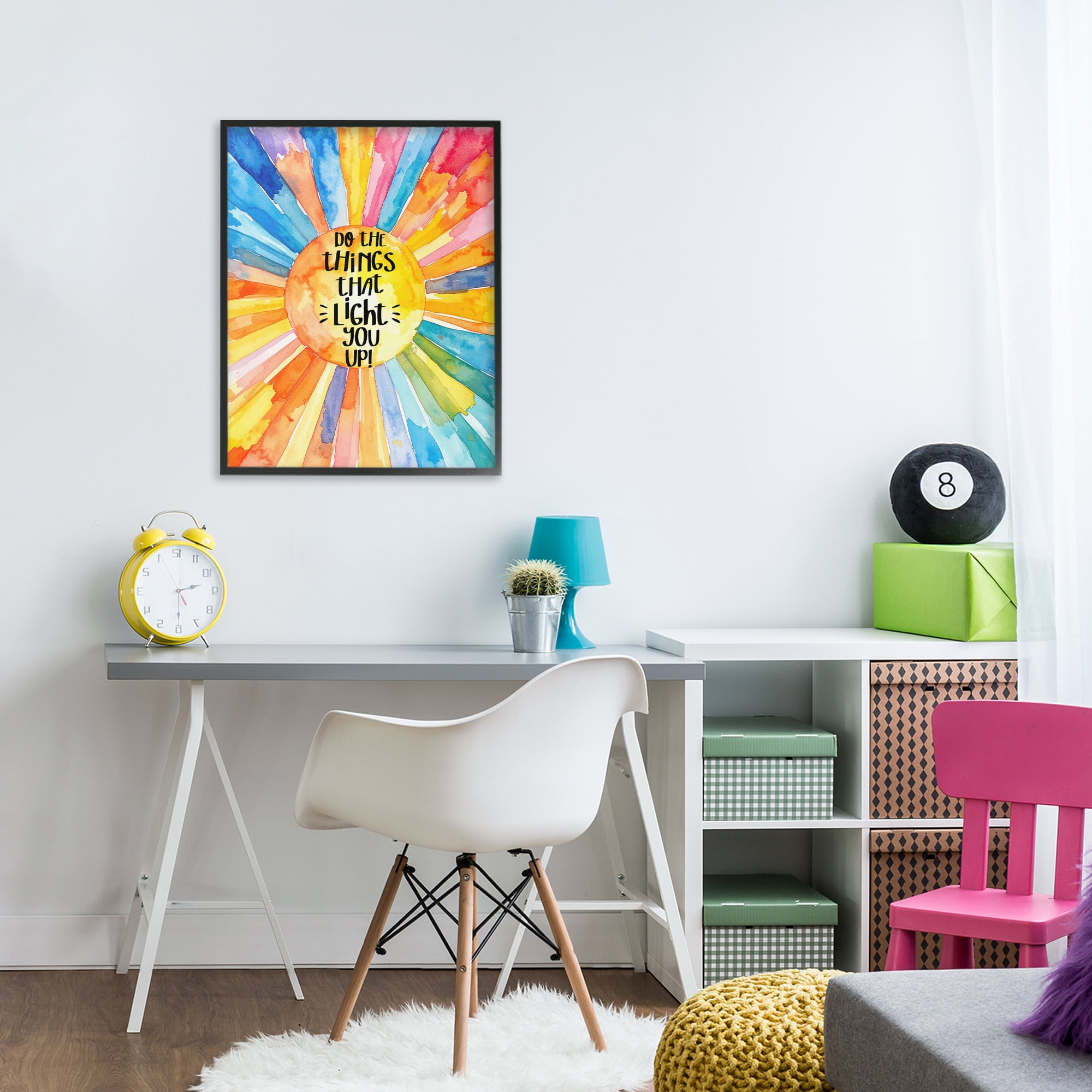Stupell Industries Things That Light You Up Black Framed Giclee Art, design by Shelly Craig