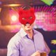 thumbnail image 4 of Mascarilla facial de Halloween Mascarilla animal de media cara Cosplay de media cara, 4 of 10