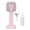 Pink, variant on Riousery Hand Held Misting Fan Portable Battery Operated USB Rechargeable Quiet Spray Cooling Fan for Travel Outdoors 500mAh Mini Personal Desk Fan with Water Bottle Base, Green (7.87 in / 20 cm)