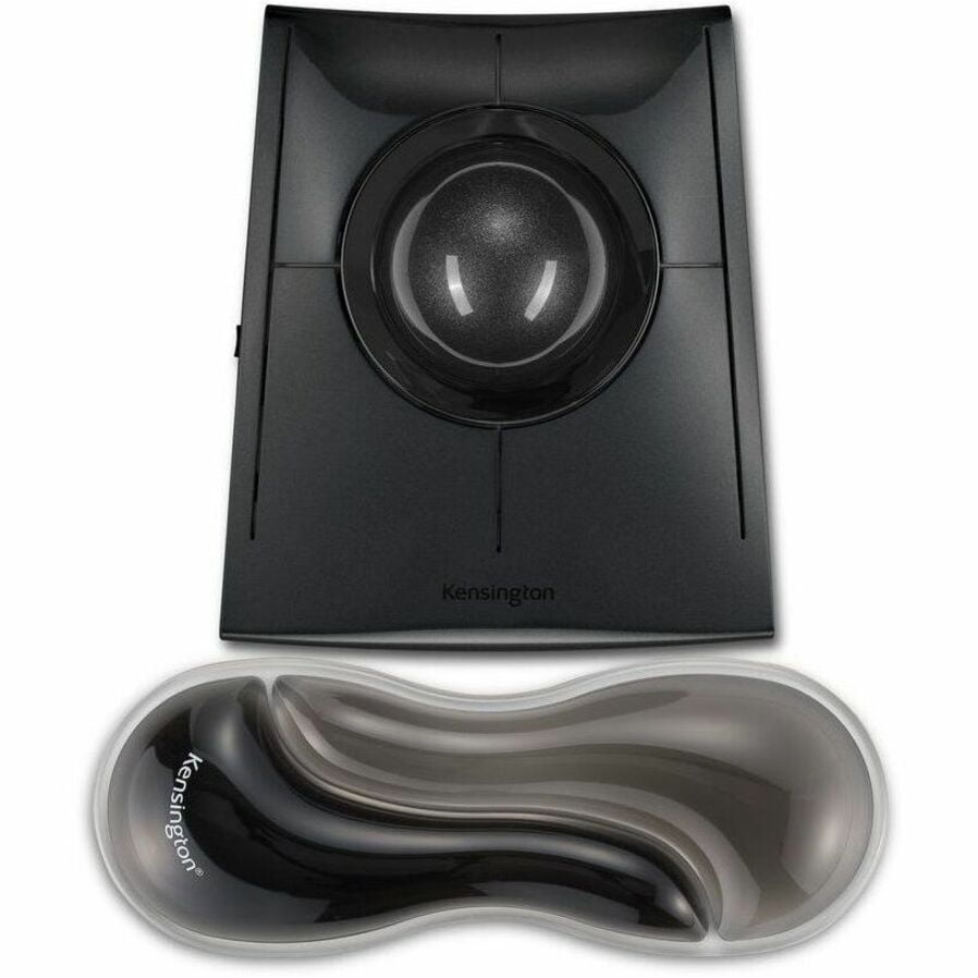 Kensington Slim Duo Gel Mouse/Trackball Wrist Rest - Gray - 0.87" Height - Gray - Gel - Mouse - 1