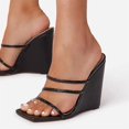 thumbnail image 2 of Peep Toe Escarpins Sandales à Talons Hauts Chaussures de Plage d'Été, 2 of 5
