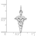thumbnail image 4 of FB Jewels 14k White Gold 3-D Caduceus Charm, 4 of 5