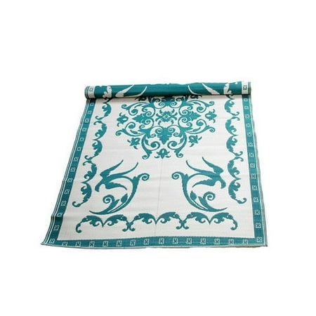 Koko Company Classic Bird Teal/Off White Rug
