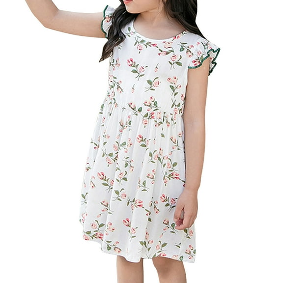 Aayomet Toddler Dress Girls Dress Long Sleeve Solid Tunic Dress for Girls with Big Bow Tie,White 10-12 Years