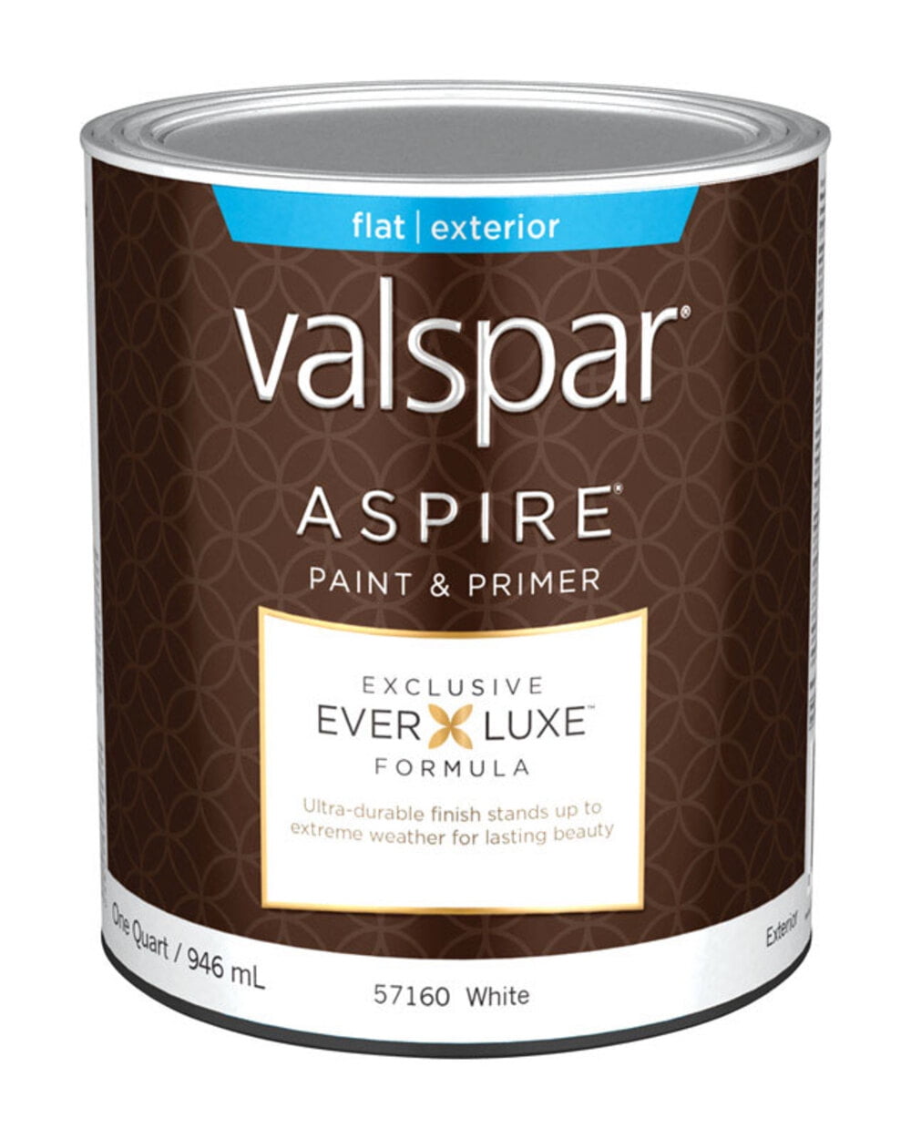 Valspar Aspire Flat Basic White Paint and Primer Exterior 1 qt. Case Of 4;