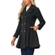 thumbnail image 4 of Abrigo largo de invierno INSPIRE CHIC para mujer, con solapa, abrigo de doble botonadura, XL, negro, 4 of 6