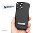 thumbnail image 2 of Encased Apple iPhone 11 Belt Clip Case with Kickstand (2019 Slimline) Ultra Thin Cover with Holster - Black, 2 of 7