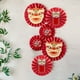 thumbnail image 1 of Nuevo bebé toma Zhou abanico de papel suministros de flores diseño de ambiente de fiesta de un año fondo de danza del león pared bandera colgante, 1 of 5